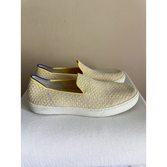 Rothy's Lemon Yellow Honeycomb Sneaker. Size w8. - Picture 1 of 9